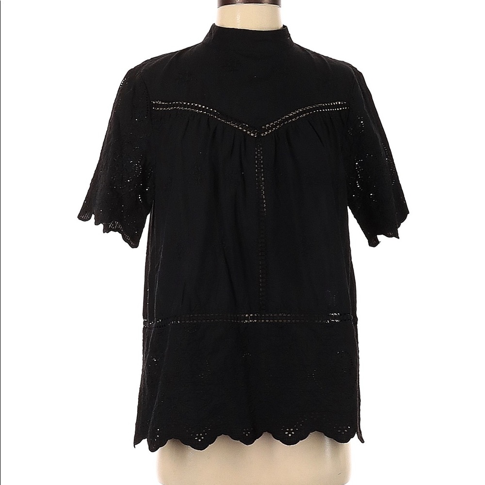 Brass & Roe • Black Eyelet Top